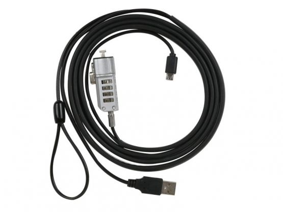 TabLock - Câble 2 en 1 Antivol à Code & Rechargement iPad &