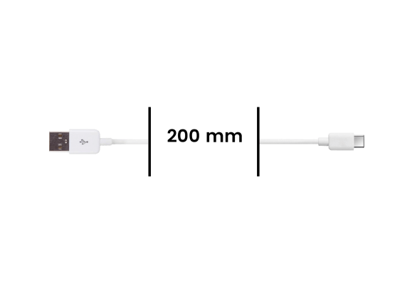 TabConnect - Câble USB vers Type C - 2m - Blanc