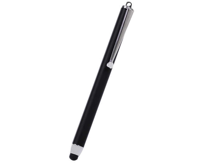 Stylet Signature - Cordon Antivol & Support Adhesif - Noir - Tablette Store