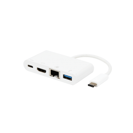 TabConnect Hub Rechargement USB Type-C - 1xHDMI & 1xRJ45 &1xUSB